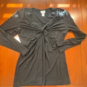 Chico's Black Top Size 1 Medium